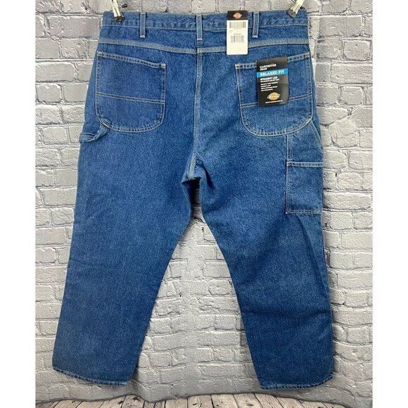 Dickies Carpenter Jean Relaxed Fit Straight Leg Below Waist Pants Size 40 x 30 - Picture 2 of 9